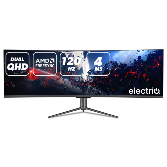 electriQ 49" QLED 5K UWHD 120Hz Curved Monitor