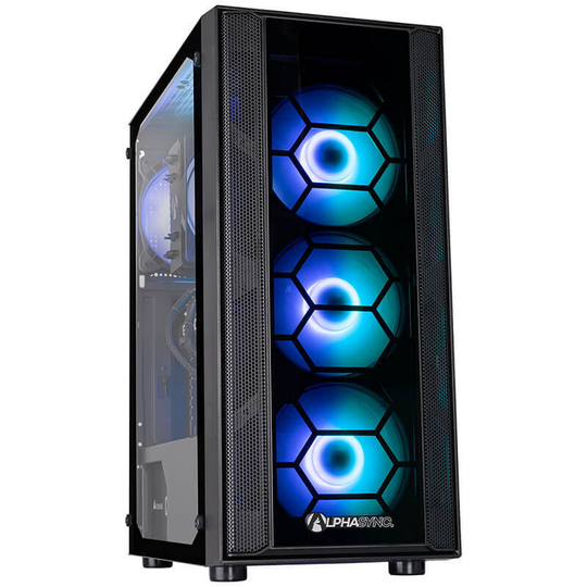 AlphaSync Onyx Intel Core i5 11400F NVIDIA GeForce RTX 3050 500GB SSD 16GB RAM Desktop PC