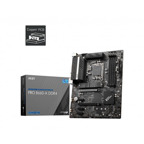 MSI PRO B660-A DDR4 motherboard Intel B660 LGA 1700 ATX
