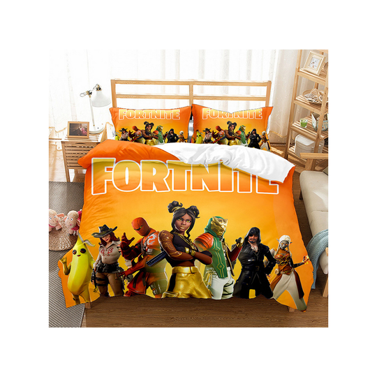 (Style 02, Double) FORTNITE Single Double King Duvet Cover Cartoon