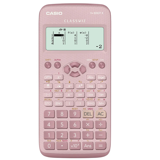 Casio GCSE Scientific Calculator with 276 Functions - Pink