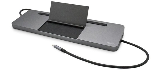 i-tec USB-C Metal Ergonomic 4K 3x Display Docking Station + Power Delivery 85W