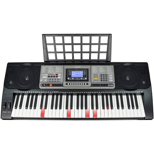 Axus AXP2L 61-Key Light-Up Portable Keyboard for Beginners Full Size Key Lighting Touch Sensitive Keys Interactive Teaching System