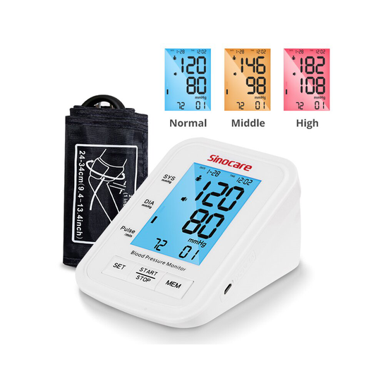 Tri-color Digital Automatic Blood Pressure Machine Heart Rate
