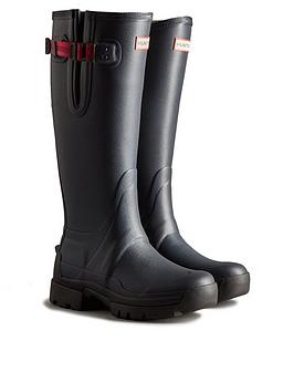 Hunter Balmoral Side Adjustable Wellington Boots - Navy