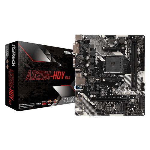 Asrock A320M-HDV R4.0 motherboard Socket AM4 Micro ATX AMD Promontory A320