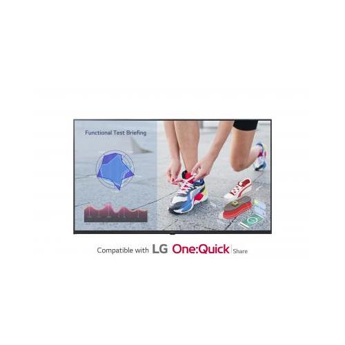 LG UL3J 65 Inch 3840 x 2160 Pixels 4K Ultra HD Resolution 8ms Response Time 3x HDMI Ports 2x USB Ports Large Format Display
