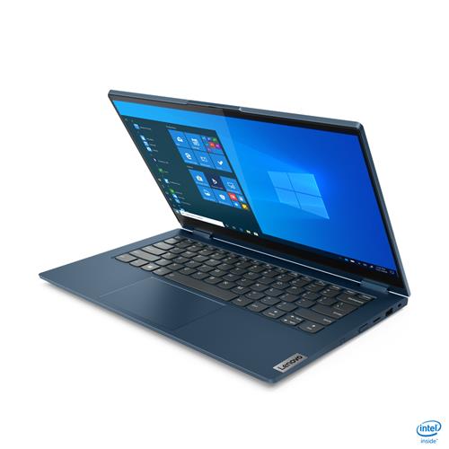 Lenovo ThinkBook 14s Yoga i5-1135G7 Hybrid (2-in-1) 35.6 cm (14") Touchscreen Full HD Intel Core i5 8 GB DDR4-SDRAM 256 GB SSD Wi-Fi 6 (802.11ax) Windows 10 Pro Blue