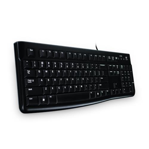Logitech K120 for Business keyboard USB QWERTY Russian Black