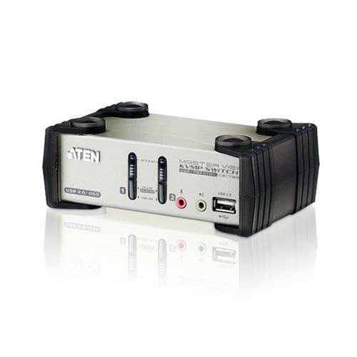 ATEN CS1732B-AT-E KVM switch Black Metallic