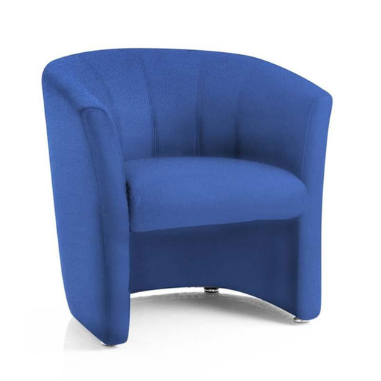 Neo Fabric Single Tub Chair In Blue