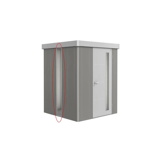 Biohort Additional Acrylic Glass Panel For Your Neo Garden Shed In Metallic Quartz Grey
