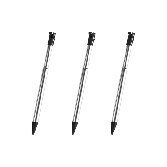 3x 3DS Black Silver Stylus Touch Pen for Nintendo - New