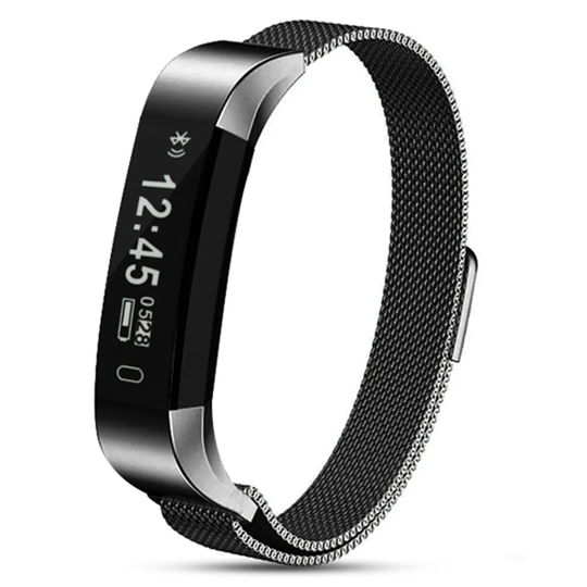 Aquarius AQ115HR Signature Edition Fitness Tracker With Heart Rate Monitor - Metal Strap Space Grey
