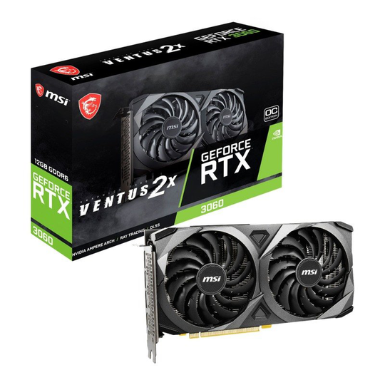 MSI GeForce RTX 3060 12GB VENTUS 2X OC Ampere Graphics Card
