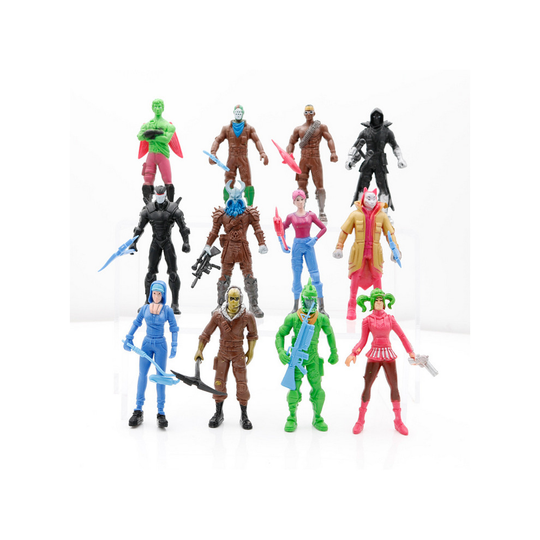 12PCS FORTNITE Figure Toy Building Blocks Doll Anime Collection