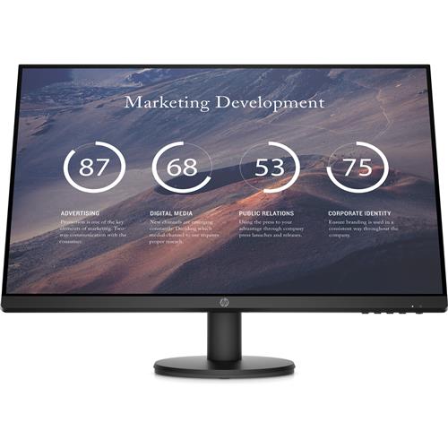 HP P27v G4 68.6 cm (27") 1920 x 1080 pixels Full HD LCD Black