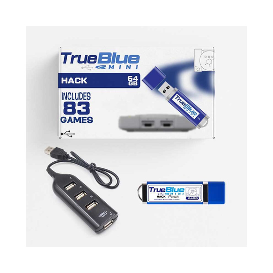 (HACK) True Blue Mini-PlayStation Classic PS1 Multi Best Games Included