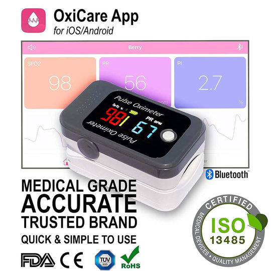Bluetooth NHS Approved Oximeter for home use