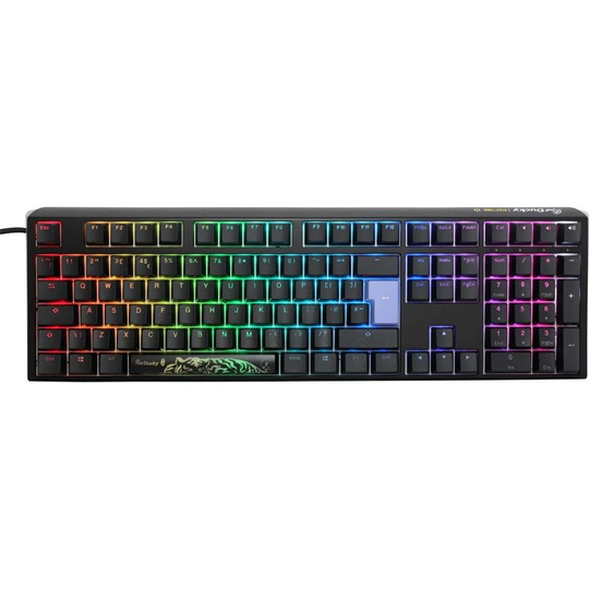 Ducky One 3 Classic Mechanical USB Keyboard in Galaxy Black, Full-size, RGB, UK Layout, Cherry MX Brown Switches