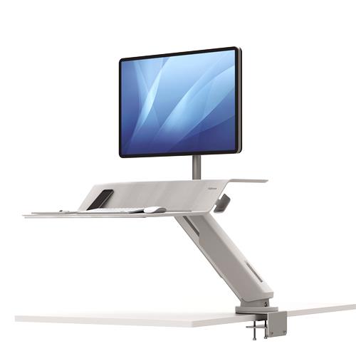 Fellowes Lotus RT Sit-Stand Workstation Single White