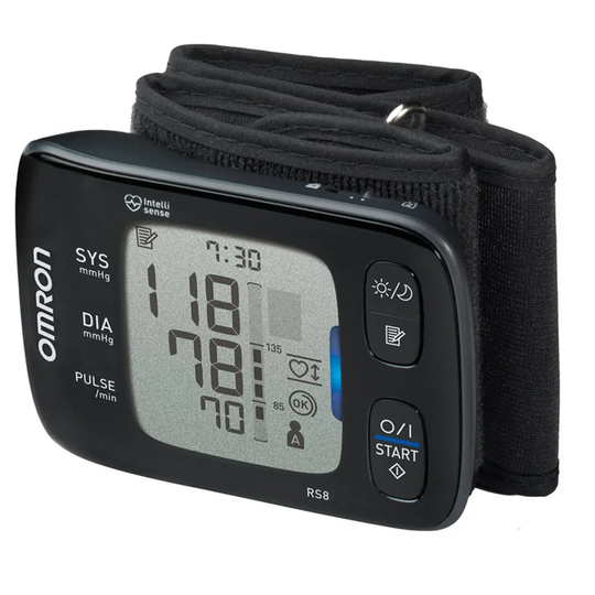 Omron OMRRS8 RS8 Wrist Blood Pressure Monitor Meter - Black