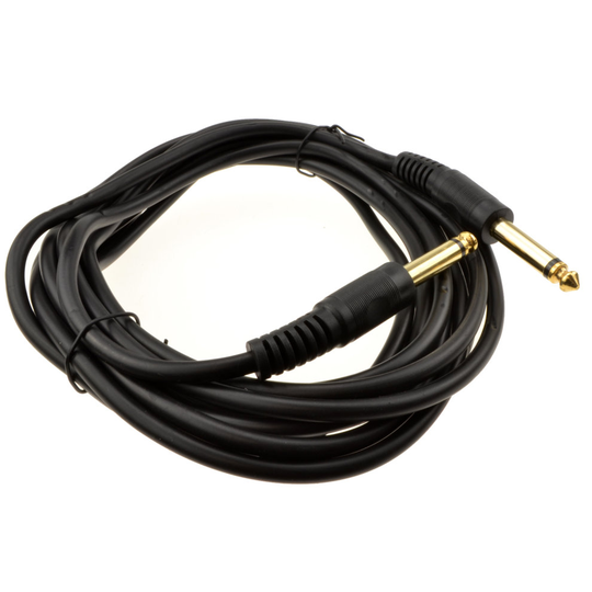 kenable 6.35mm 1 4inch Mono Jack Plug Guitar Instrument Patch Cable Gold 4m