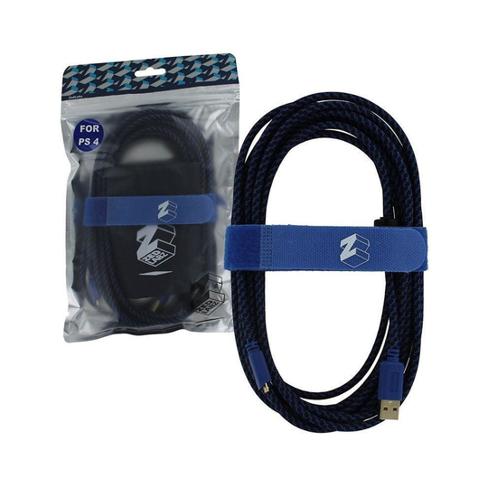ZedLabz Ultra (Gold Plated) 5M Extra Long USB Charge Cable For PS4 Controllers