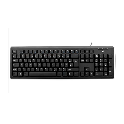 V7 USB/PS2 Wired Keyboard FR