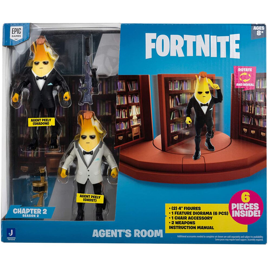 Fortnite Agent's Room & Agent Peely Action Figures