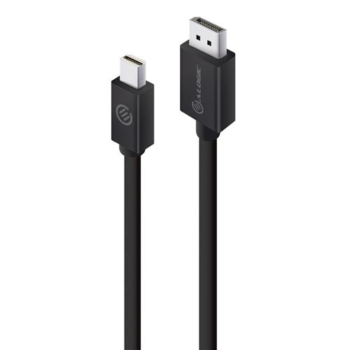 ALOGIC 2m Mini DisplayPort to DisplayPort Cable Ver 1.2 - Male to Male - ELEMENTS Series