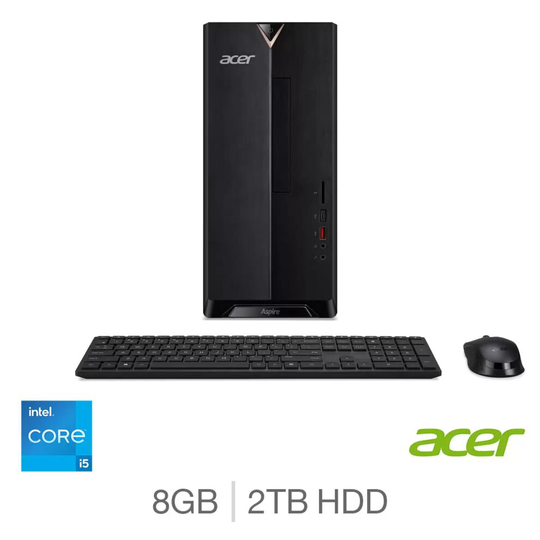 Acer TC-1660 Desktop PC, Intel Core i5, 8GB RAM, 2TB HDD, DT.BGVEK.00E