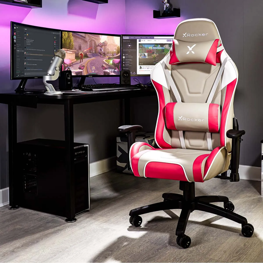 X Rocker Agility Esport Pc Office Gaming Chair - Cherry