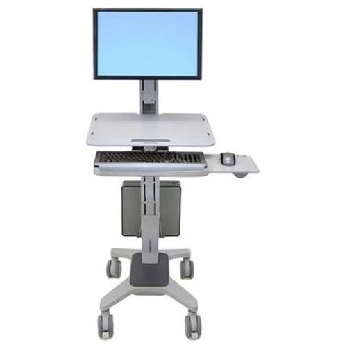 Ergotron WorkFit C-Mod Single Display Sit-Stand Workstation 68.6 cm (27") Grey