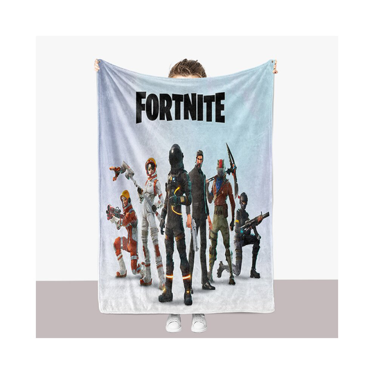 (09, 80*120CM) Fortnite Flannel Thickened Blanket Bed Sheet Warm Quilt