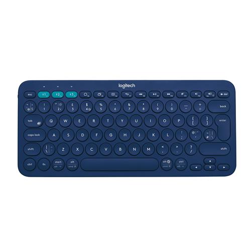 Logitech K380 Multi-Device keyboard Bluetooth QWERTY UK English Blue
