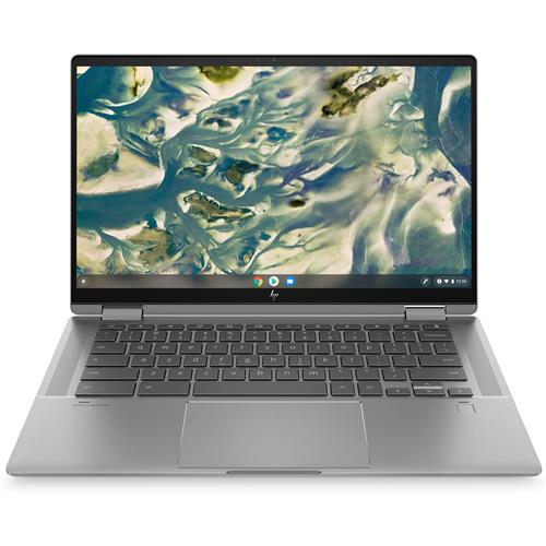 HP Chromebook x360 14c-cc0003na i3-1115G4 35.6 cm (14") Touchscreen Full HD Intel Core i3 8 GB DDR4-SDRAM 128 GB SSD Wi-Fi 6 (802.11ax) ChromeOS Silver