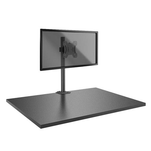 Lindy Single Display Short Bracket w/ Pole & Desk Clamp