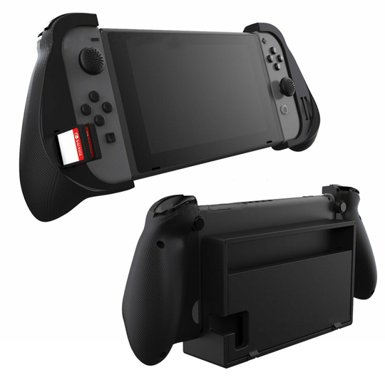 Dockable Trigger Grip Case for Nintendo Switch Joy Cons - with Game Card Storage
