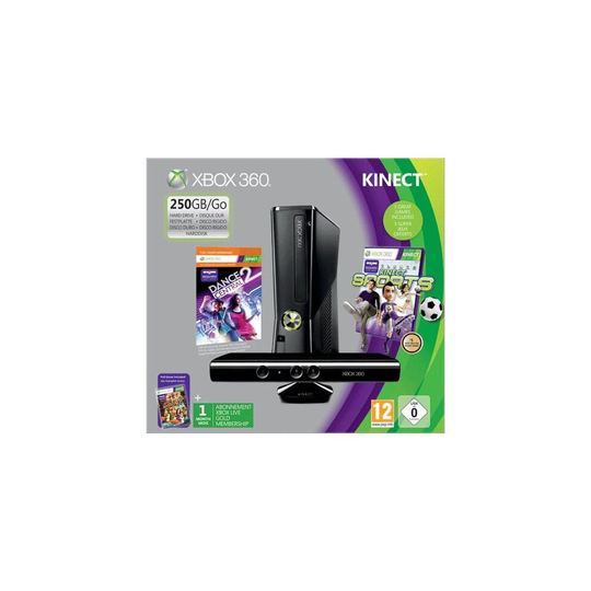 Xbox 360 250GB Console with Kinect Sensor: Includes Kinect Sports and Dance Central 2