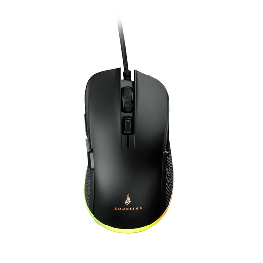 Surefire Buzzard Claw Gaming 6-button Mouse With RGB Black