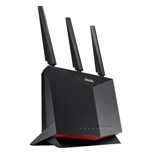 ASUS AX5700 RT-AX86U wireless router Gigabit Ethernet Dual-band (2.4 GHz / 5 GHz) 4G Black Red