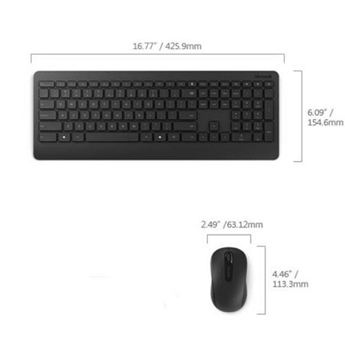 Microsoft 900 keyboard Mouse included RF Wireless QWERTY UK English Black