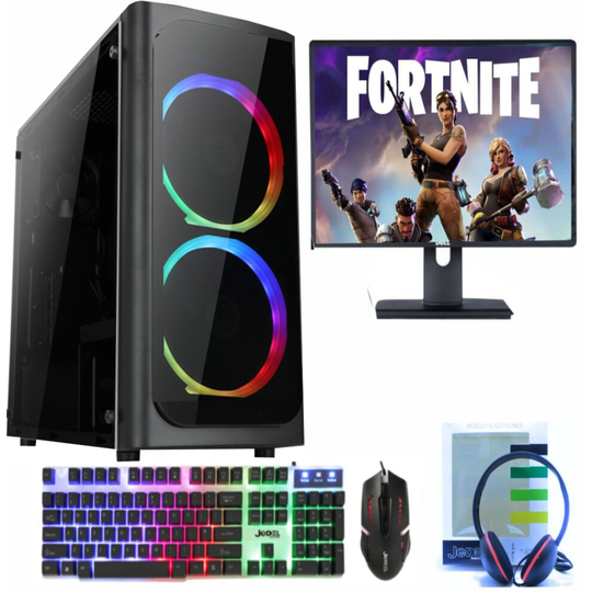 Gaming PC Computer Bundle Intel Quad Core i7 16GB 1TB Win 10 GTX 1650