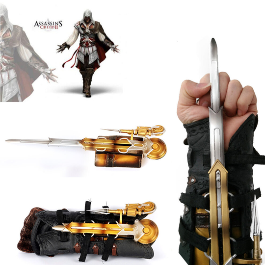 Assassin's Creed Sword Hidden Blade Gauntlet Toys Cosplay Prop Accessories
