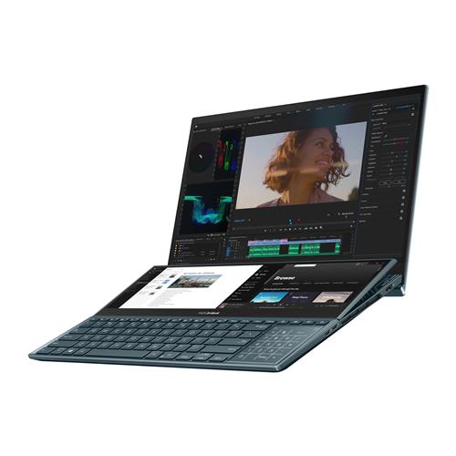 ASUS ZenBook Pro Duo 15 OLED UX582HM-H2901W i9-11900H Notebook 39.6 cm (15.6") Touchscreen 4K Ultra HD Intel Core i9 32 GB DDR4-SDRAM 1000 GB SSD NVIDIA GeForce RTX 3060 Wi-Fi 6 (802.11ax) Windows 11 Home Blue