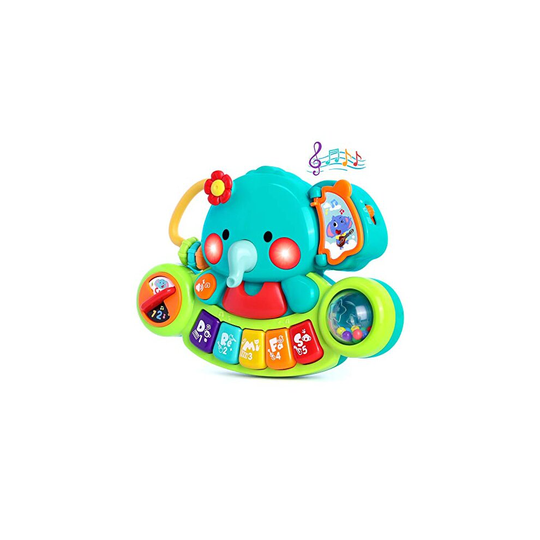 Baby Piano Toy 6 to 12 Months Elephant Light Up Music Baby Toys for 6 9 12 18 Months Early Learning Educationa