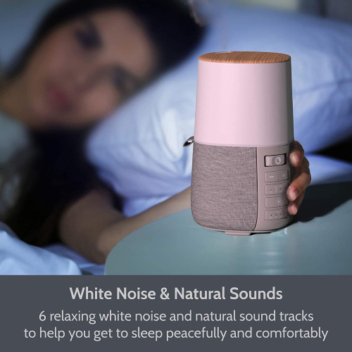 Aroma Diffuser with Soothing Sounds & Night Light, Aromatherapy - 6 RGB Colour Night Grey