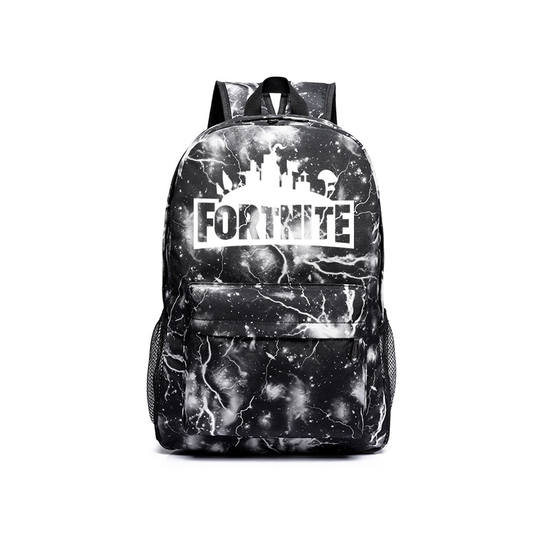 (Lighting Black) FORTNITE Backpack Versatile Shoulder Bag Luminous School Travel Outdoor Gift