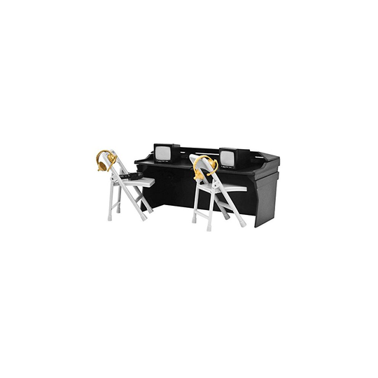 Black commentator Table Playset for WWE Wrestling Action Figures